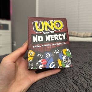NEW UNO “Show ‘Em No Mercy” The Card Game By Mattel Games